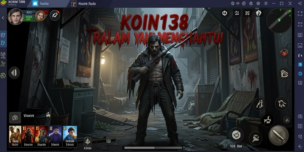 Screenshot gameplay KOIN138 menunjukkan momen mencekam di dalam permainan.