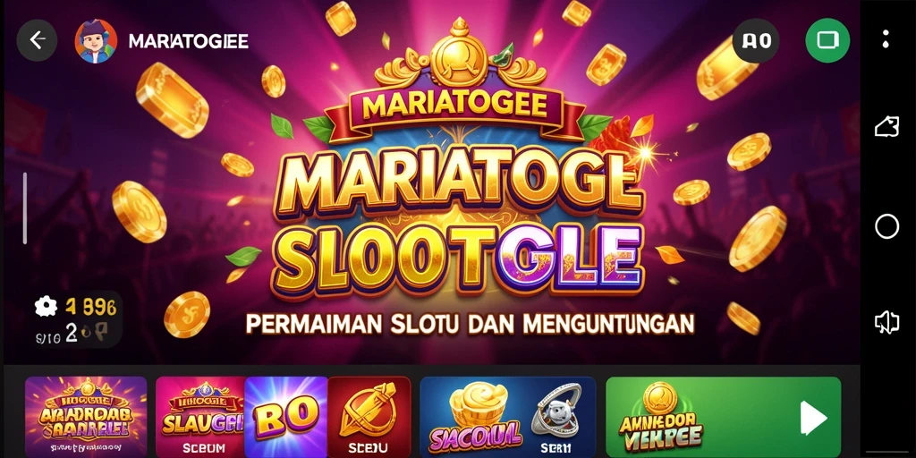 Tampilan gameplay slot yang menarik dan interaktif di MARIATOGEL.