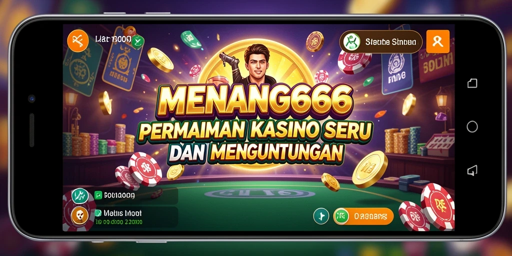 Tampilan gameplay mendebarkan pada aplikasi Kasino MENANG666.
