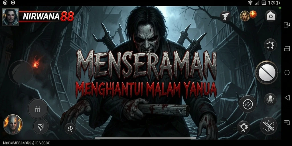 Screenshot utama NIRWANA88 menampilkan suasana mencekam saat bermain.
